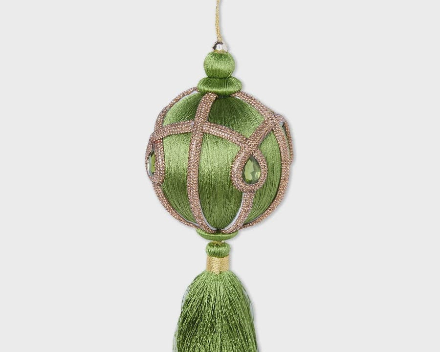 Kip & Co Home Green Tassel Bauble