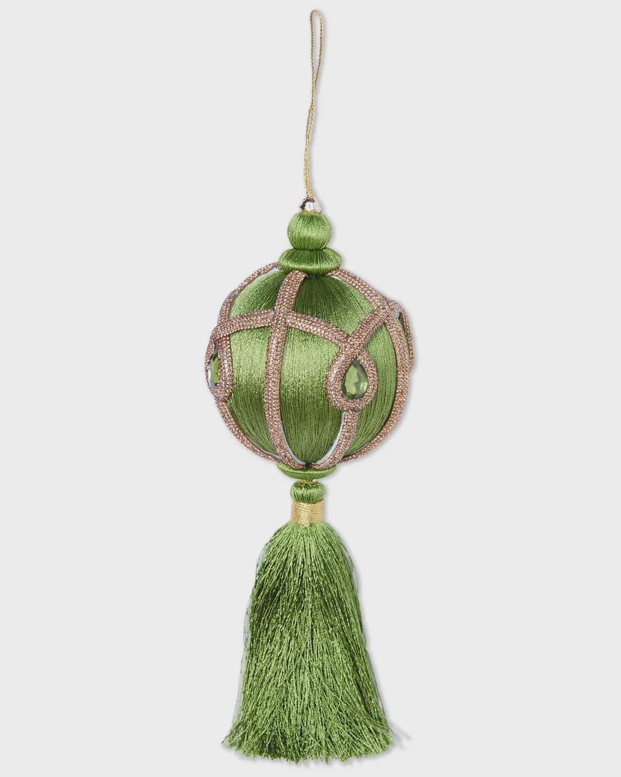 Kip & Co Home Green Tassel Bauble