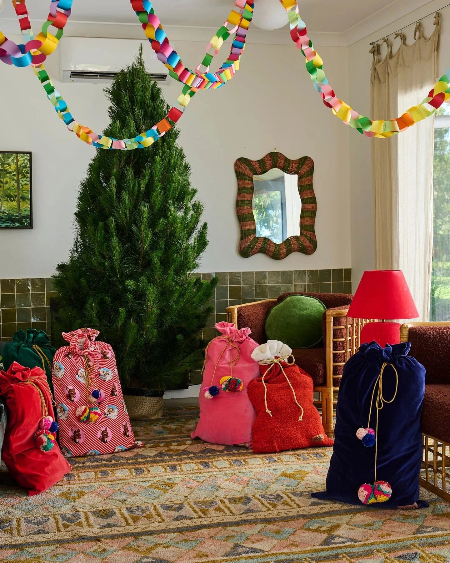 Kip & Co Home Velvet Santa Sack - I Love Christmas Spot