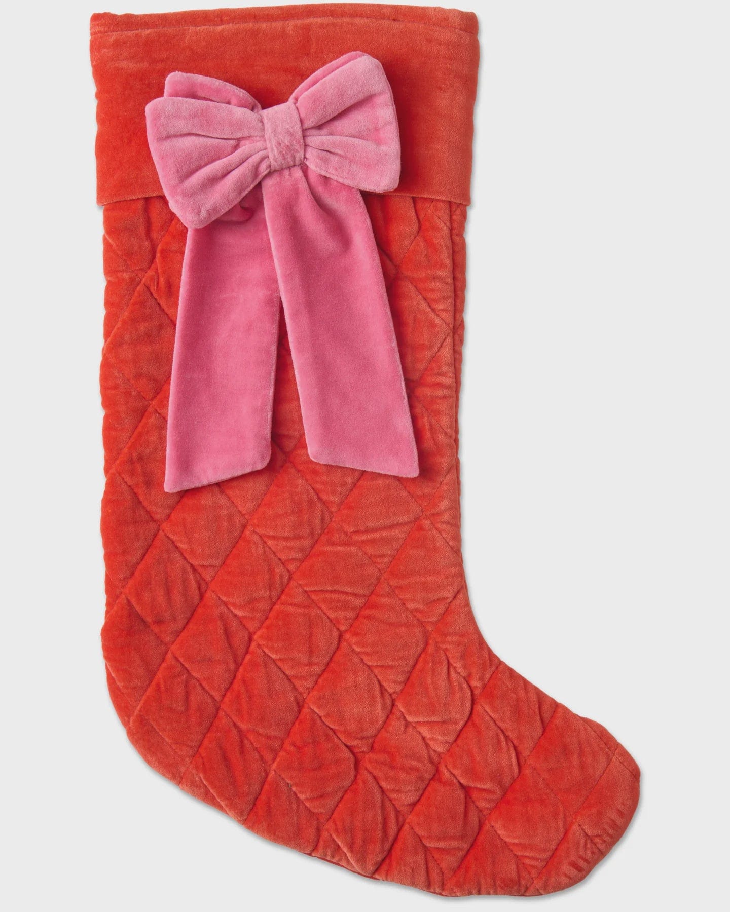 Kip & Co Home Velvet Stocking - Christmas Bow