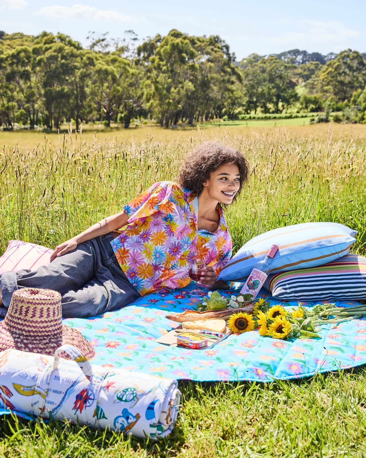 Kip & Co Picnic Mat Little Flowers Picnic Mat