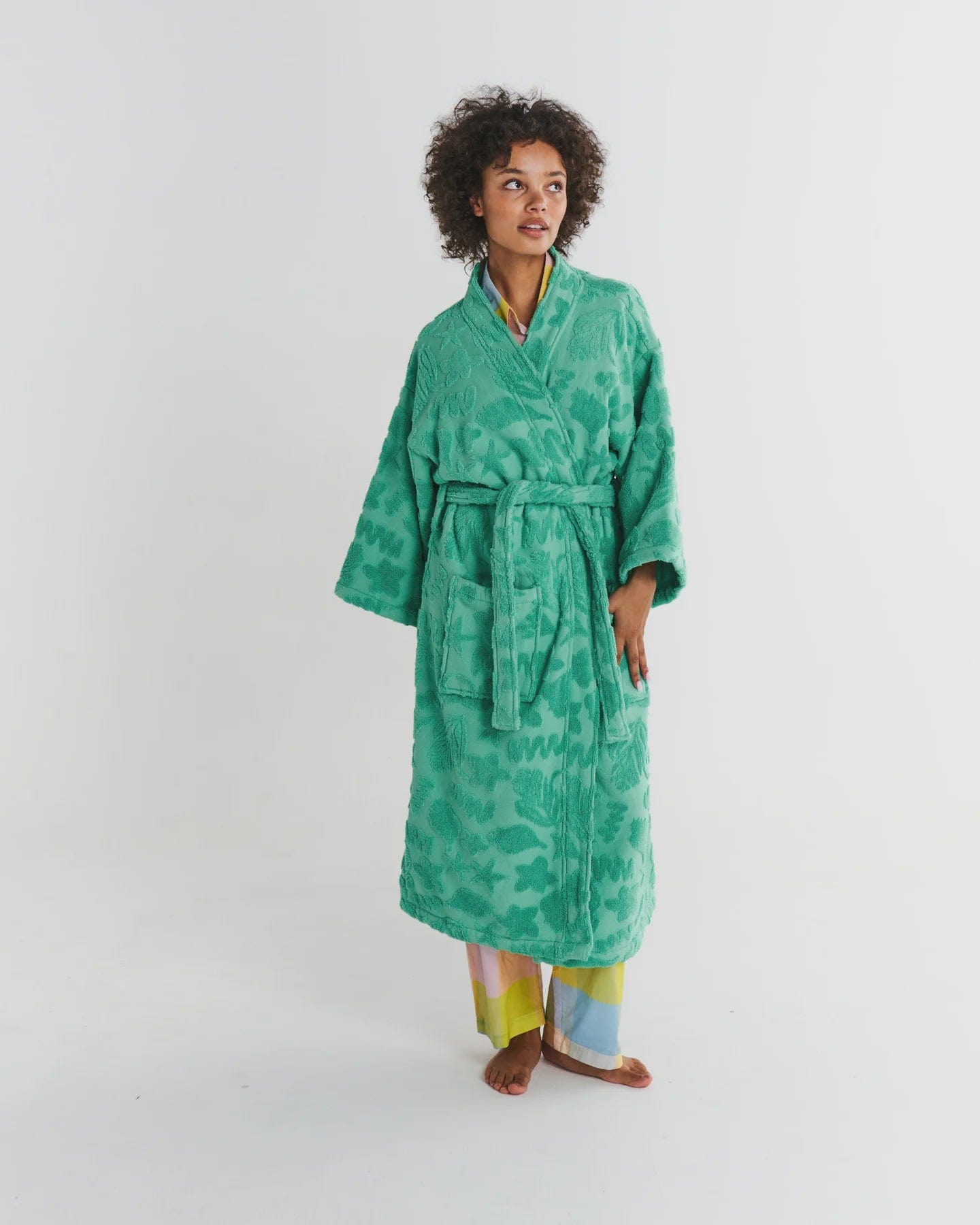 Kip & Co Robes Kip & Co | Jade Rock Pool Terry Bath Robe