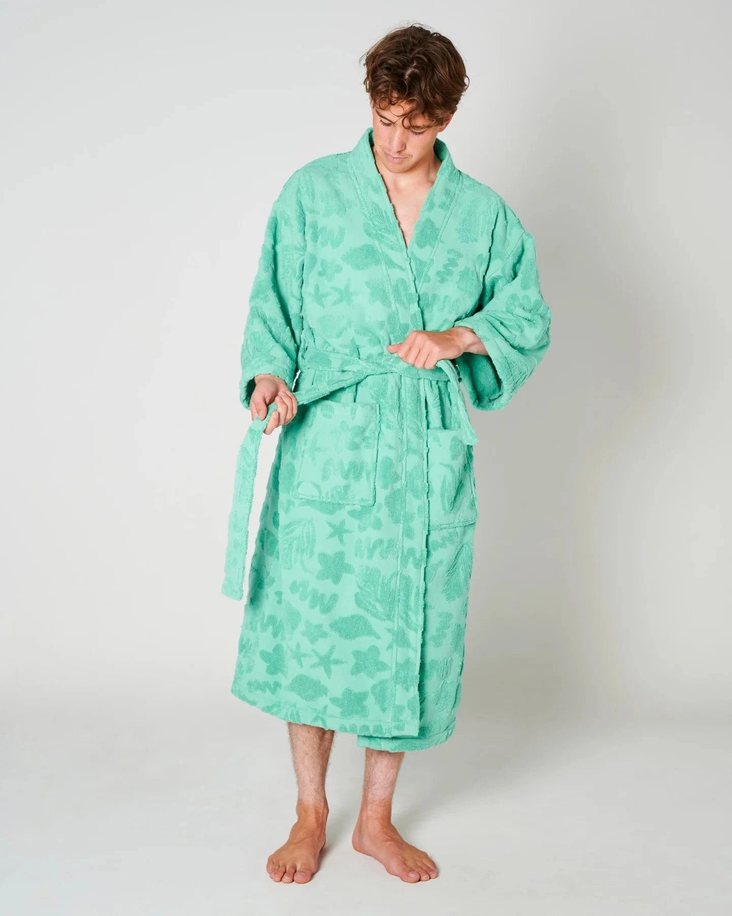 Kip & Co Robes Kip & Co | Jade Rock Pool Terry Bath Robe