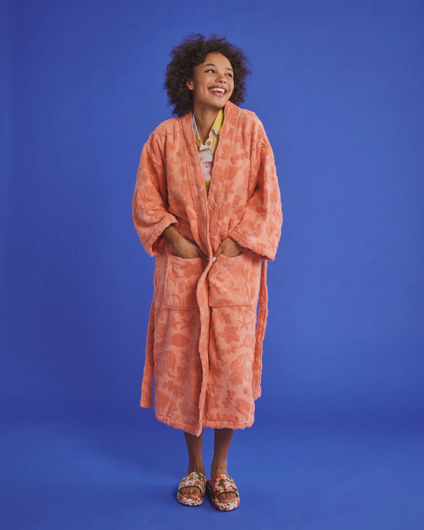 Kip & Co Robes Kip & Co | Peach Rock Pool Terry Robe