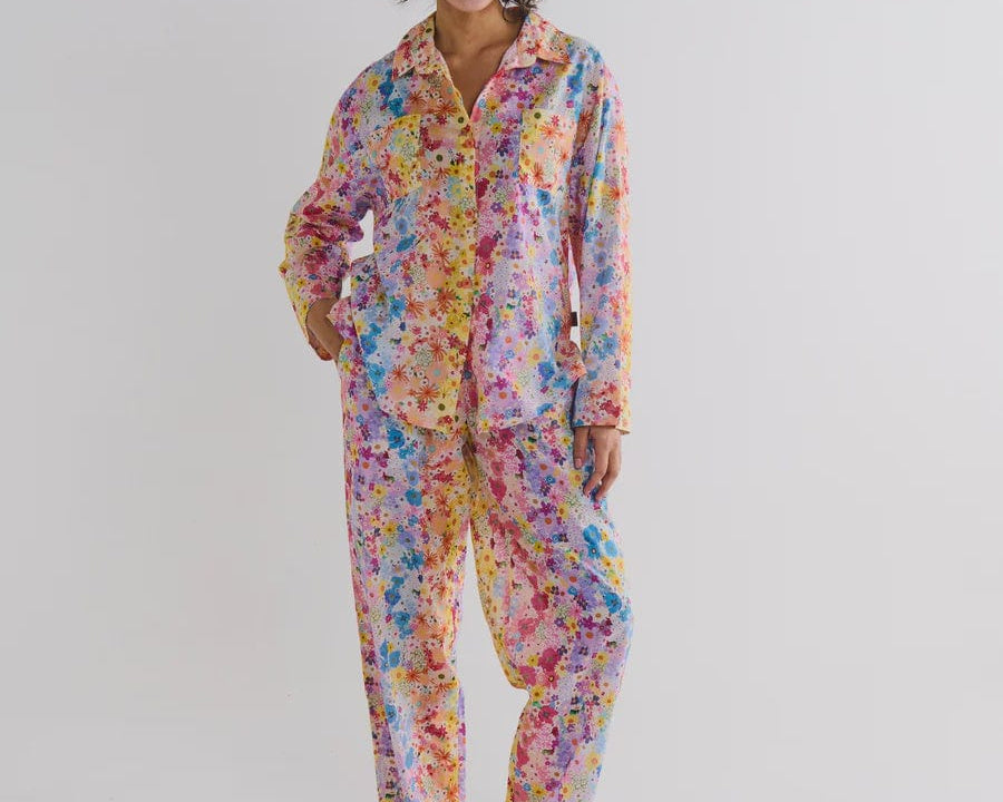 Kip & Co Sleepwear Kip & Co | Organic Cotton Long Sleeve Shirt PJ Set - Posie Lane