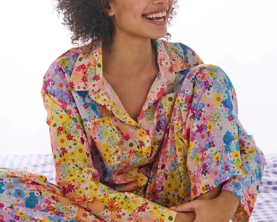 Kip & Co Sleepwear Organic Cotton Long Sleeve Shirt PJ Set - Posie Lane