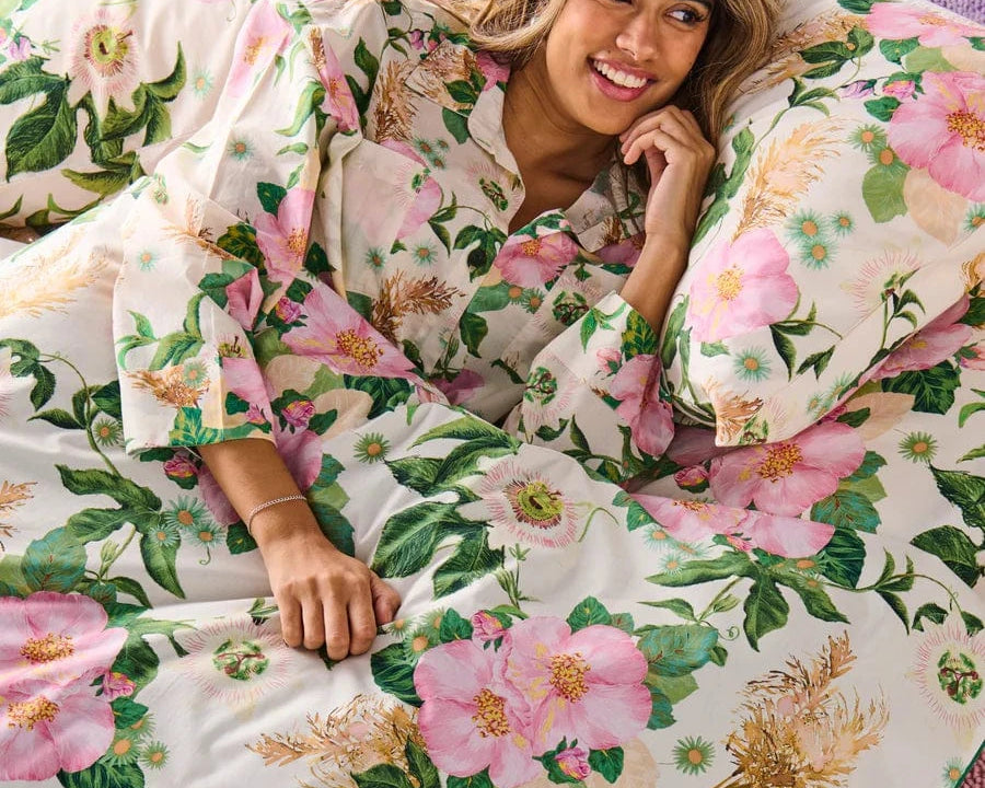 Kip & Co Sleepwear Organic Cotton Long Sleeve Shirt PJ Set - Sunday Stroll