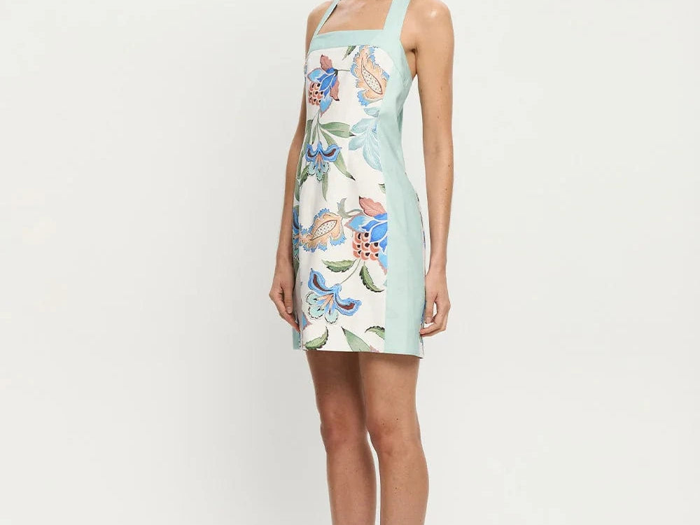 Kivari Dresses Azure Halter Mini Dress - Azure