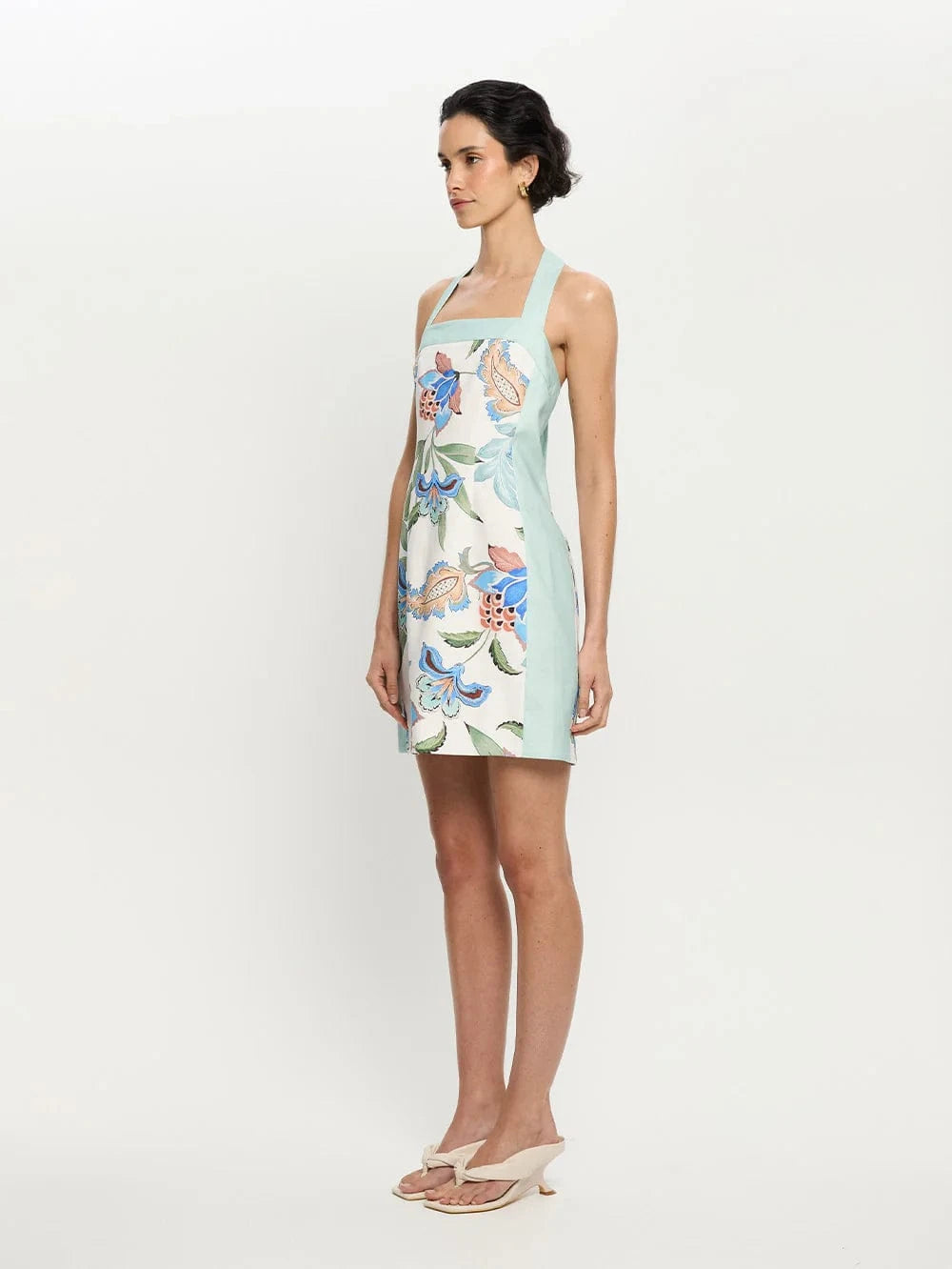 Kivari Dresses Azure Halter Mini Dress - Azure