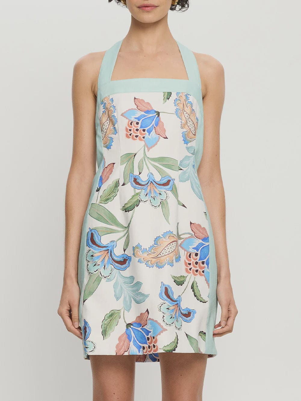 Kivari Dresses Azure Halter Mini Dress - Azure