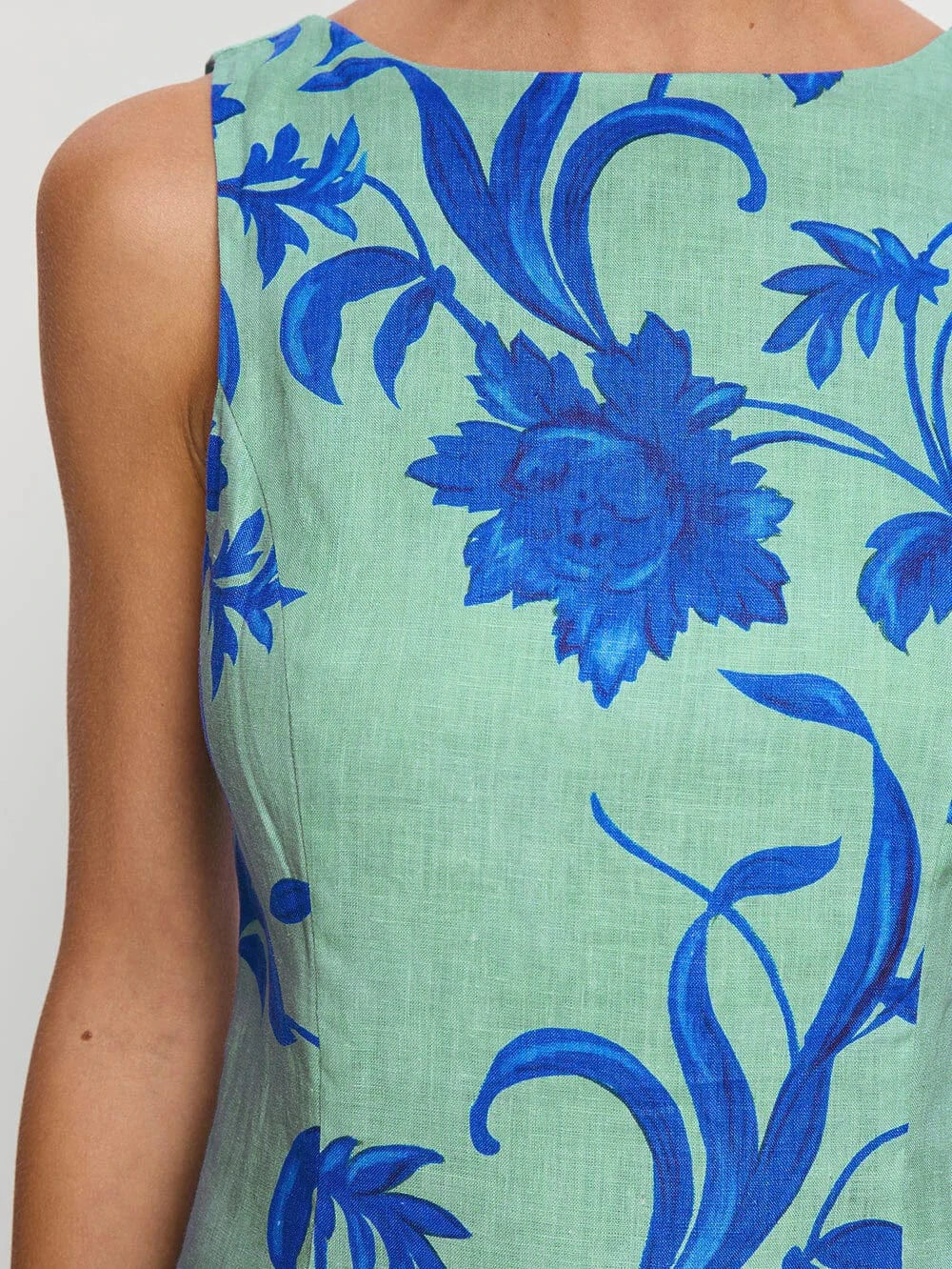 Kivari Dresses - Casual Juniper Mini Dress - Cobalt Blue / Green