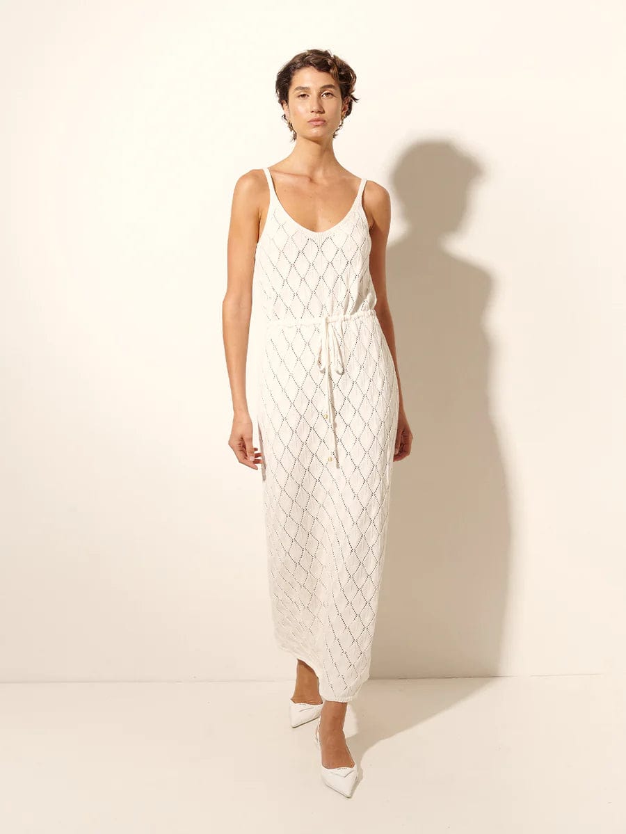 Kivari Dresses - Casual Kivari | Claudia Strappy Knit Dress - Cream