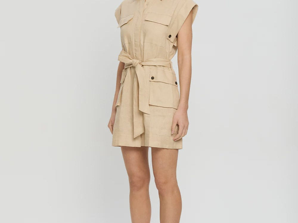 Kivari Dresses - Casual Sadie Mini Dress - Cream