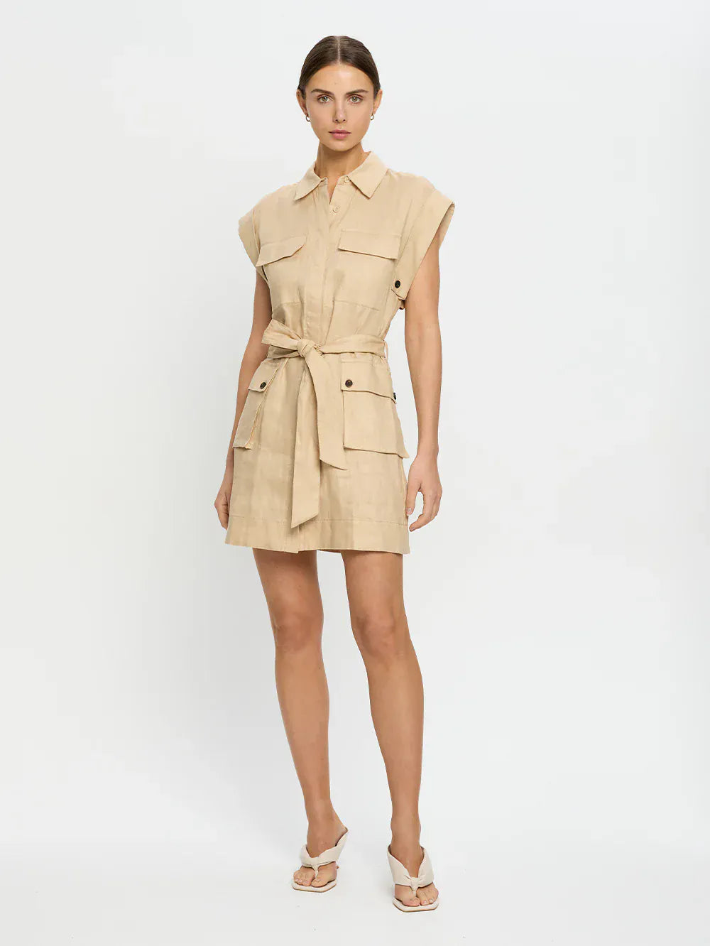 Kivari Dresses - Casual Sadie Mini Dress - Cream