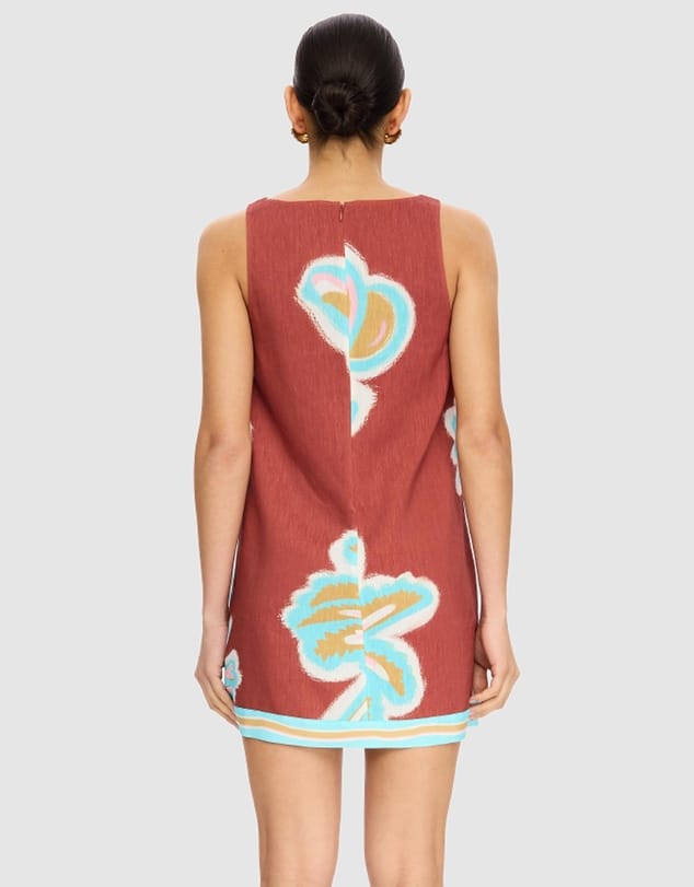 Kivari Dresses Enzo Mini Dress - Maroon