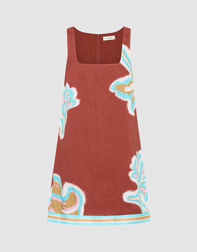 Kivari Dresses Enzo Mini Dress - Maroon