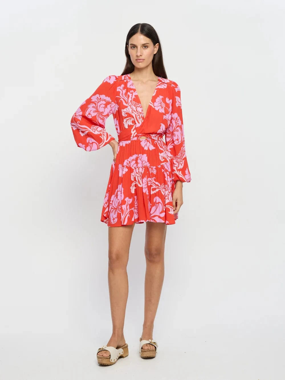 Kivari Dresses - Event Kivari | Olina Tie Front Mini Dress