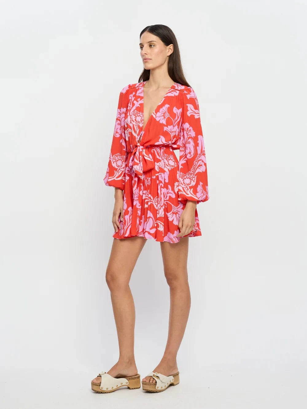 Kivari Dresses - Event Kivari | Olina Tie Front Mini Dress