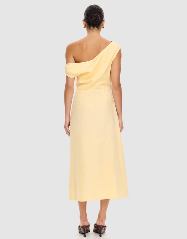 Kivari Dresses Karina Midi Dress - Butter