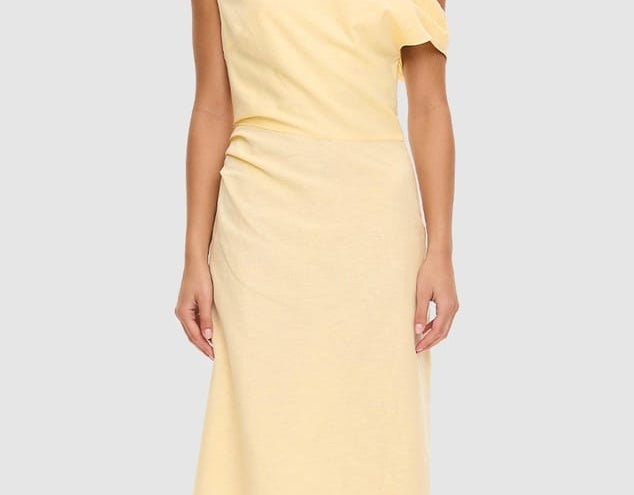 Kivari Dresses Karina Midi Dress - Butter