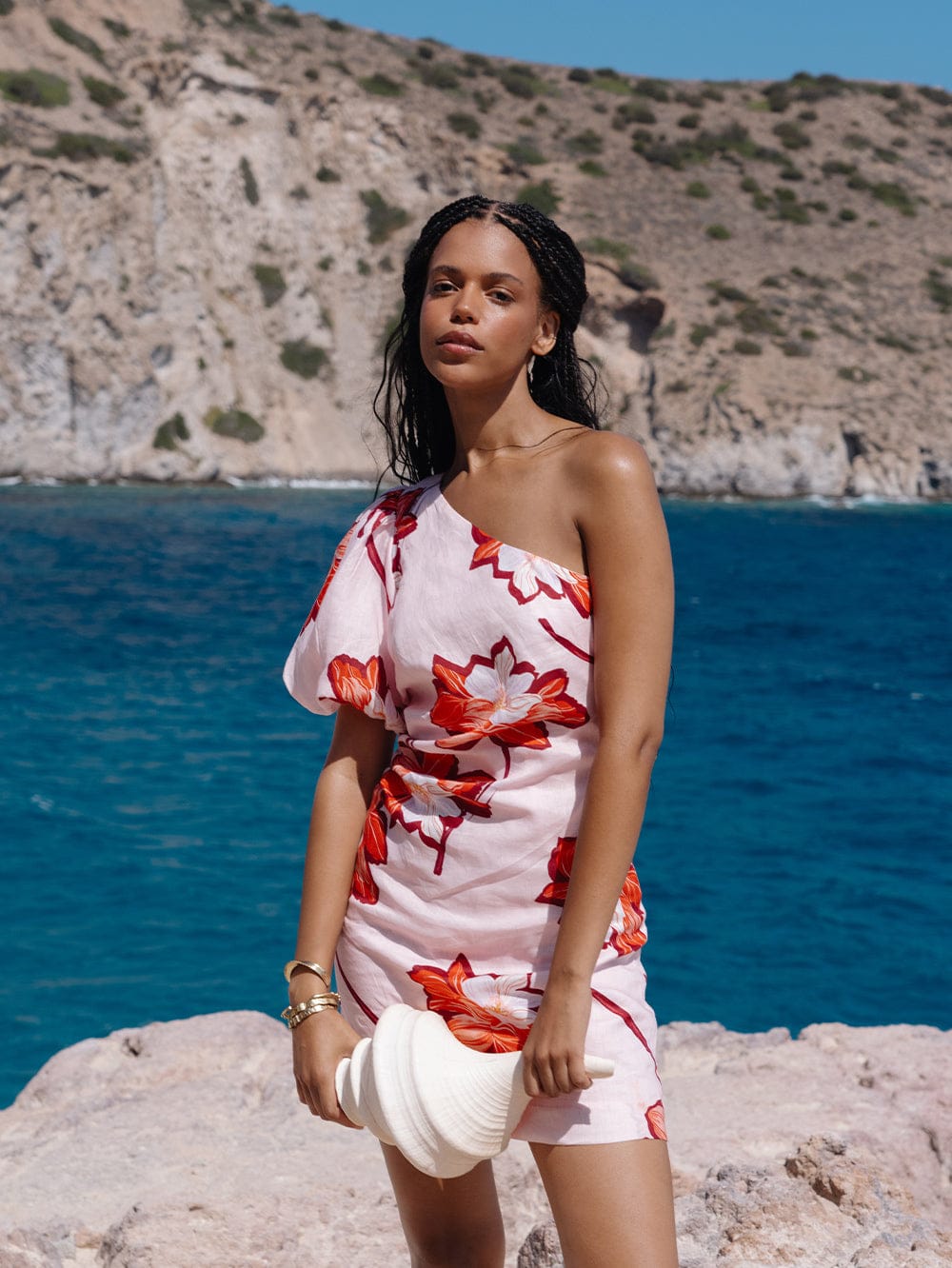 Kivari Dresses Lani One Shoulder Mini Dress