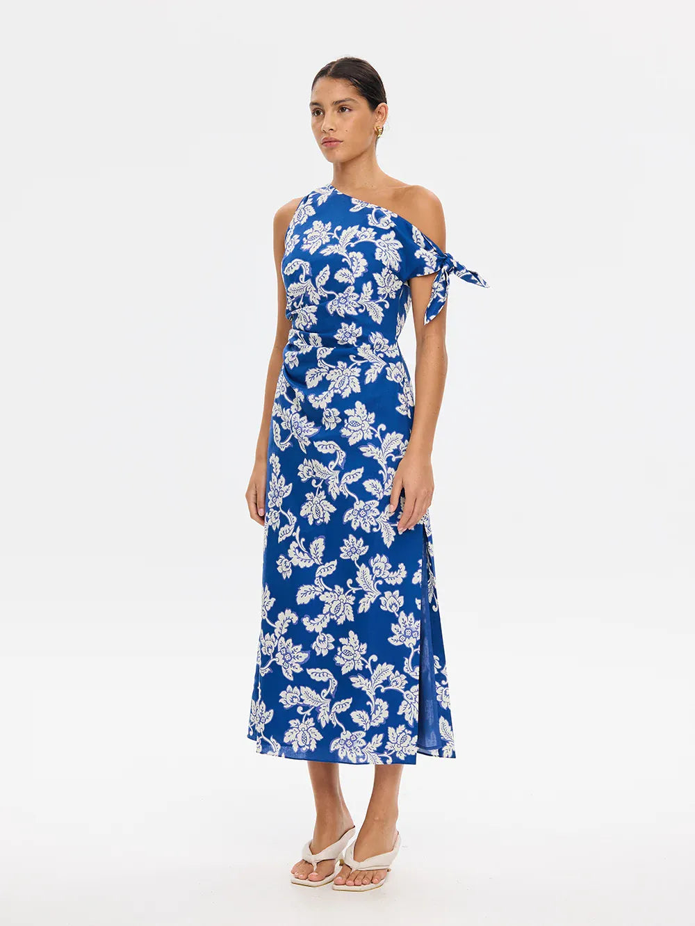 Kivari Dresses Linda Midi Dress - Blue Butter