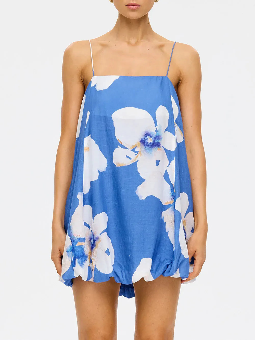 Kivari Dresses Rowena Bubble Mini Dress - Blue