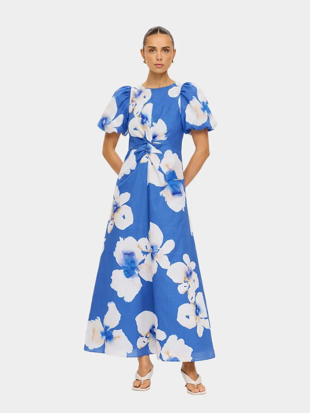 Kivari Dresses Rowena Maxi Dress - Blue