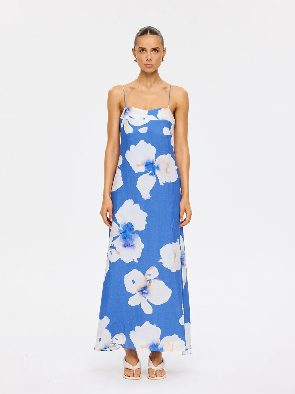 Kivari Dresses Rowena Strappy Maxi Dress - Blue