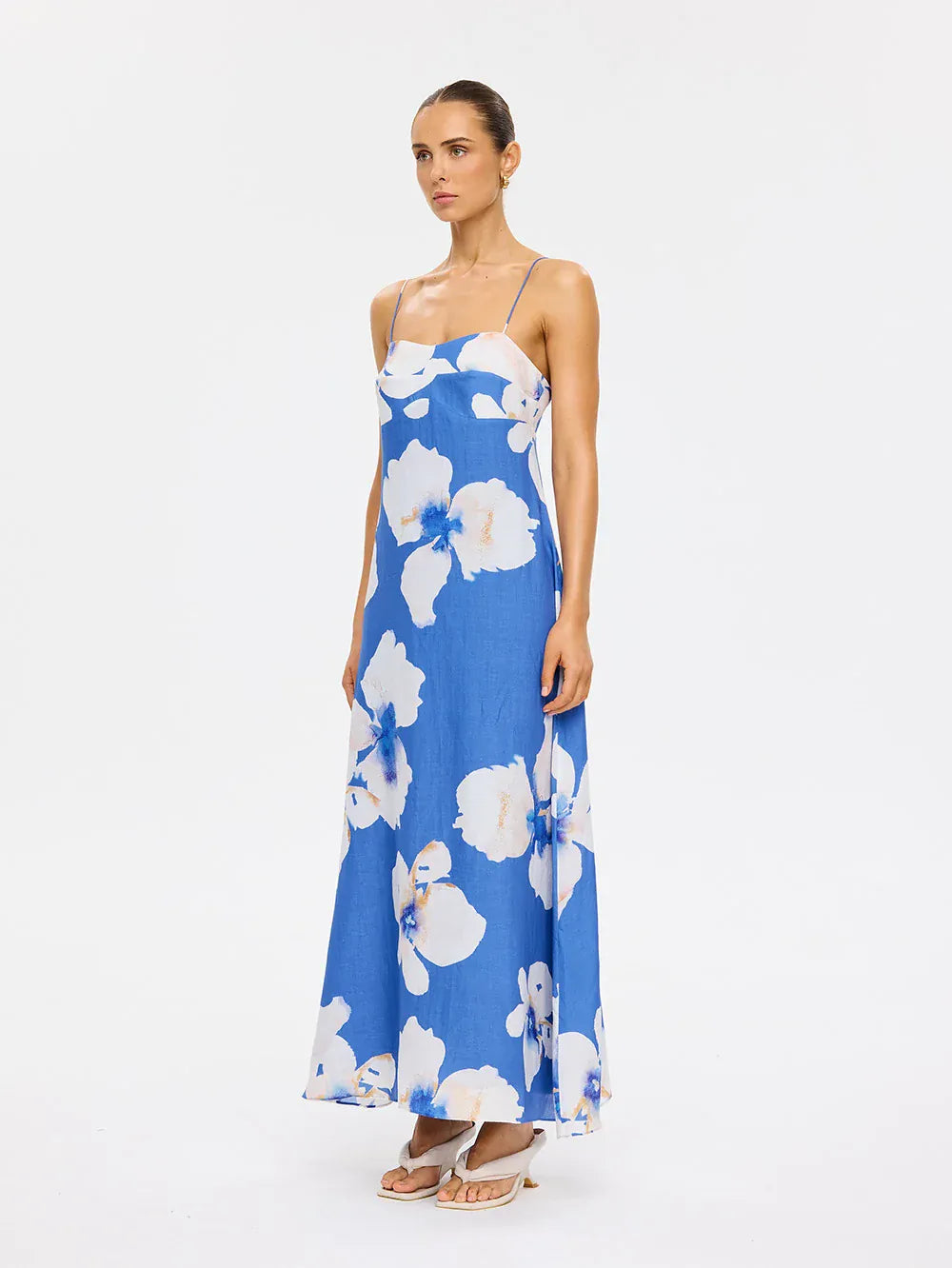Kivari Dresses Rowena Strappy Maxi Dress - Blue
