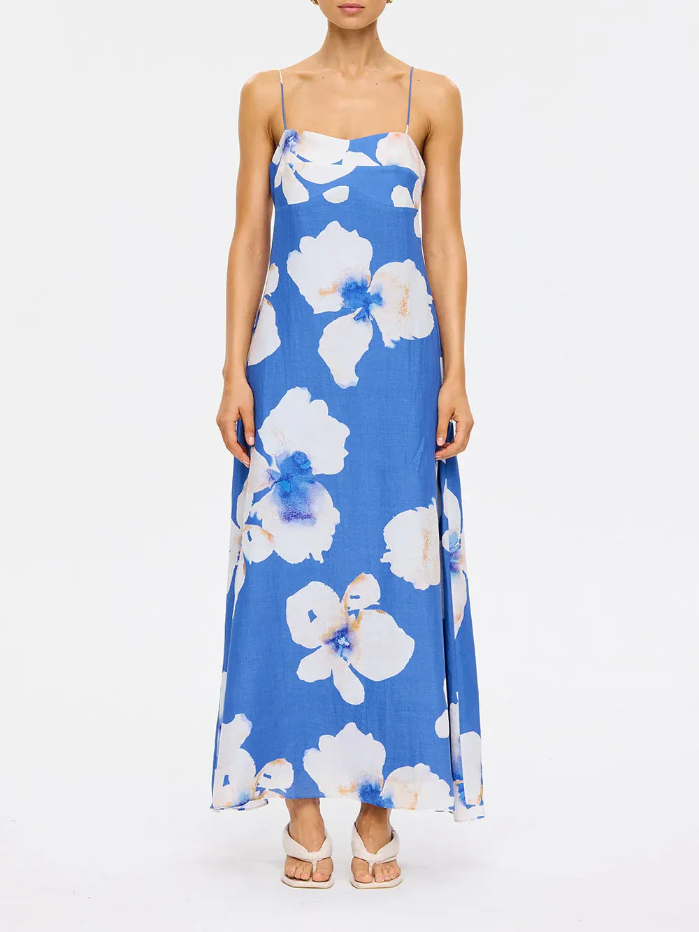 Kivari Dresses Rowena Strappy Maxi Dress - Blue