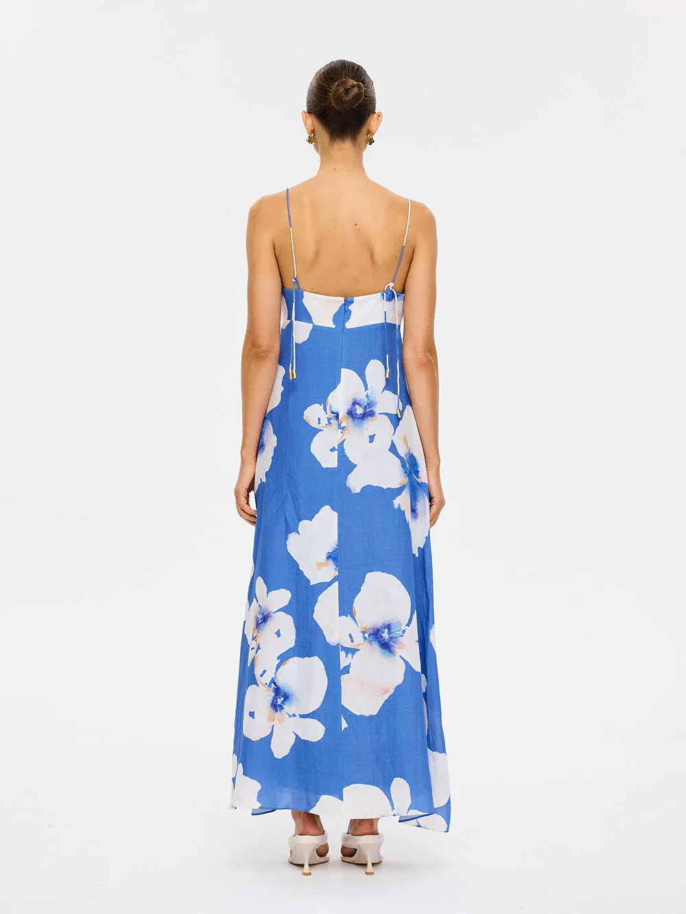 Kivari Dresses Rowena Strappy Maxi Dress - Blue