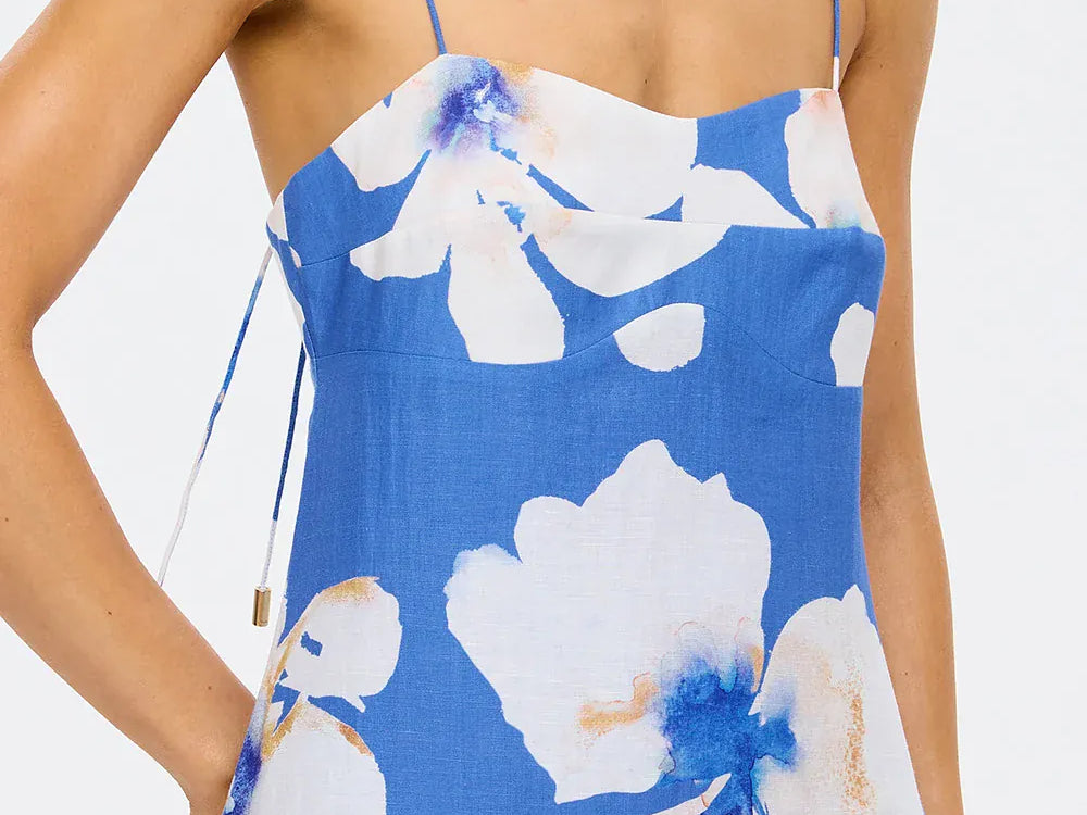 Kivari Dresses Rowena Strappy Maxi Dress - Blue