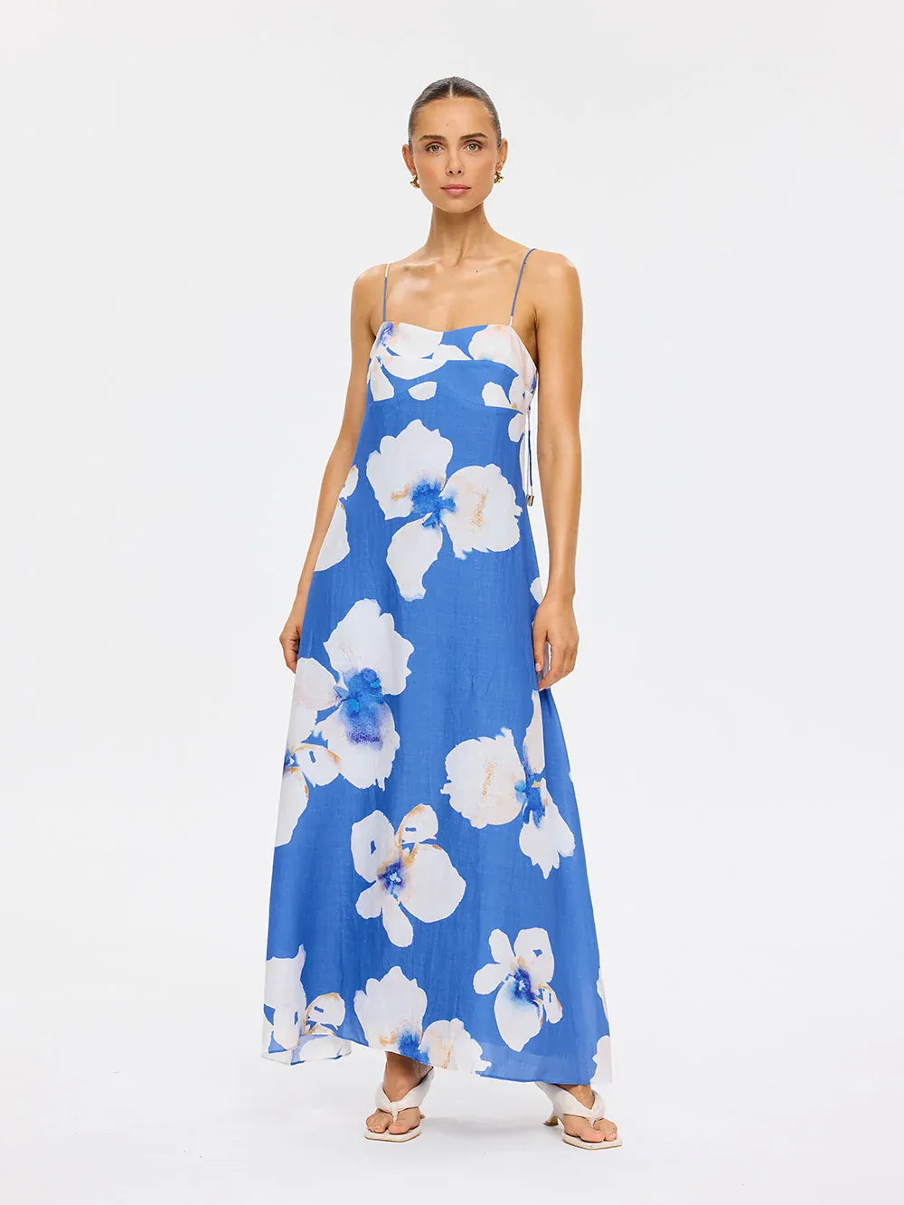 Kivari Dresses Rowena Strappy Maxi Dress - Blue