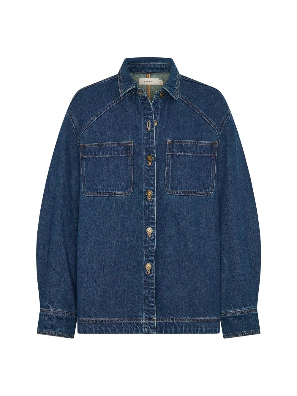 Kivari Shirts Kivari | Evie Denim Top - Petrol