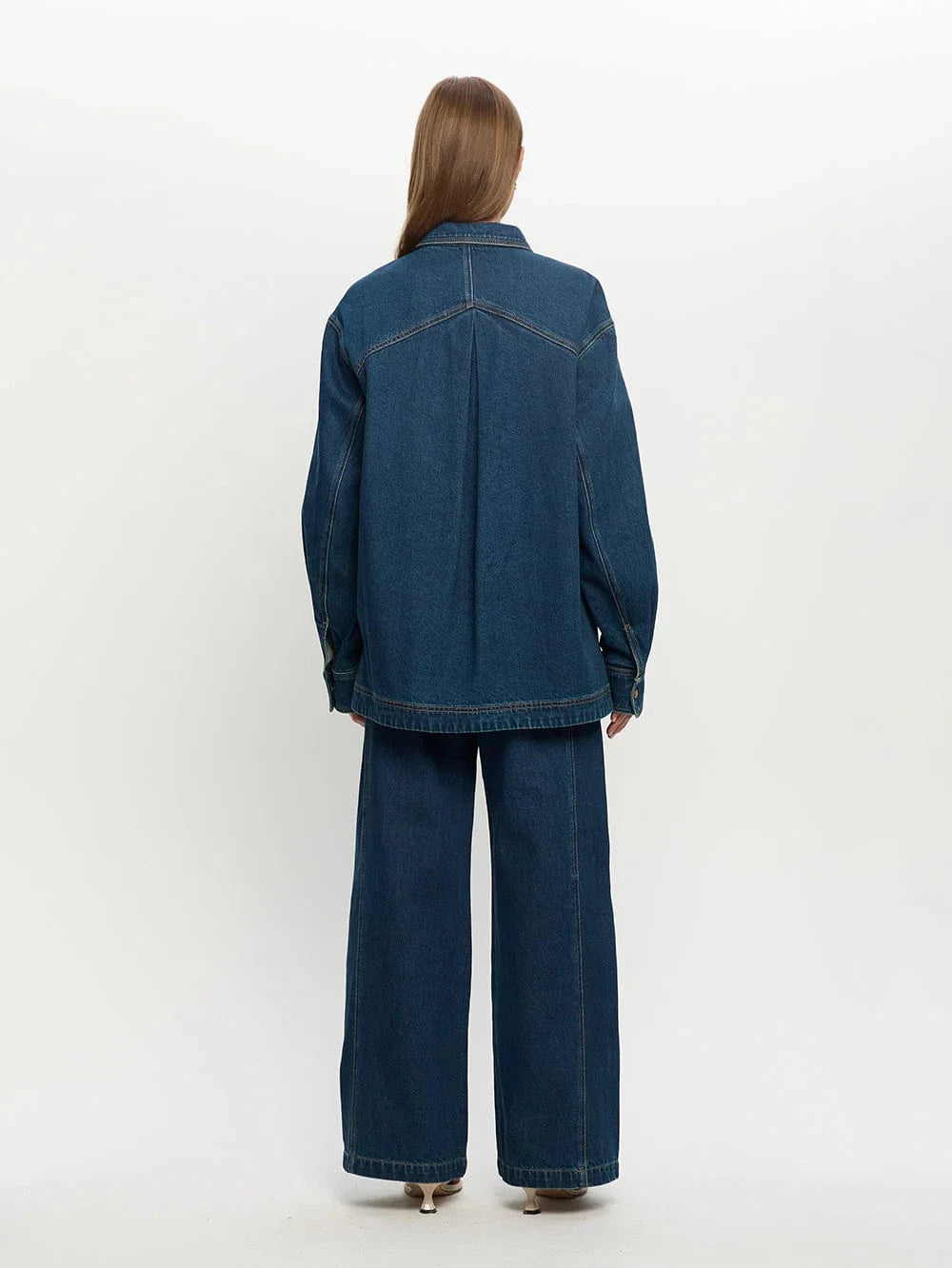 Kivari Shirts Kivari | Evie Denim Top - Petrol