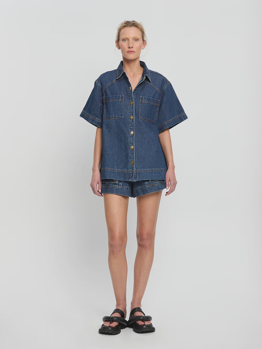 Kivari Shirts Kivari | Paloma Shirt - Indigo