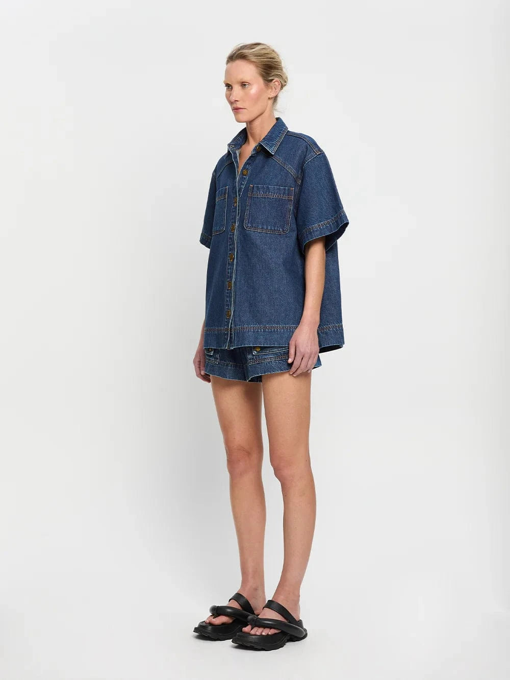 Kivari Shirts Kivari | Paloma Shirt - Indigo