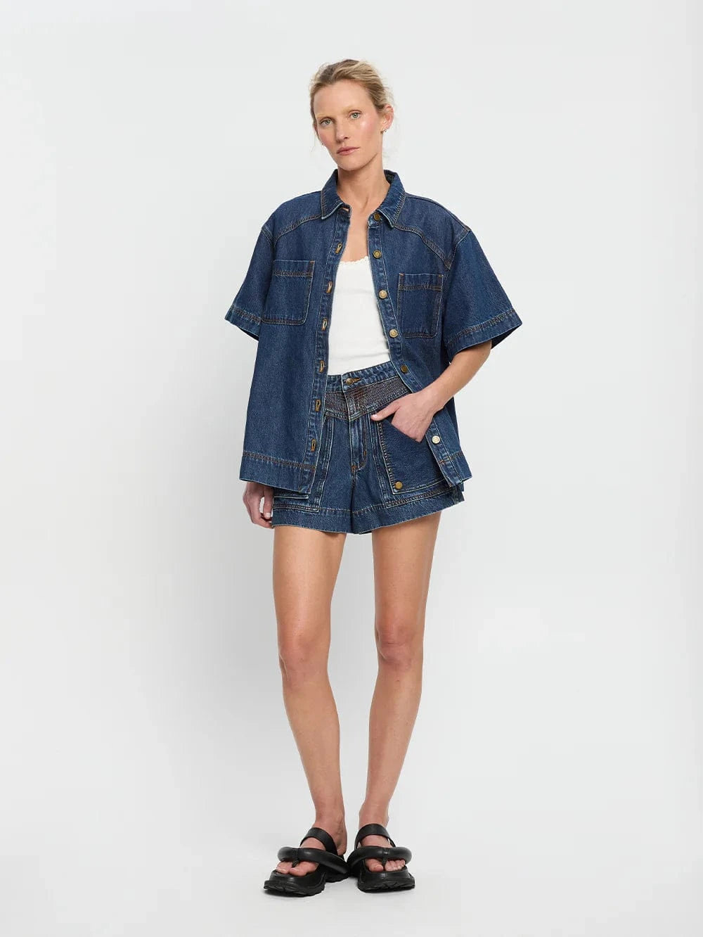 Kivari Shirts Kivari | Paloma Shirt - Indigo