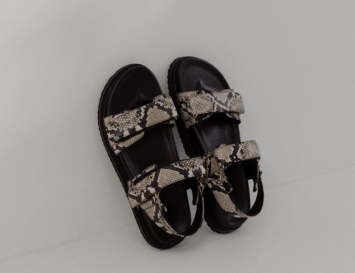 La Tribe Sandals La Tribe | Isla Sandal - Snake/Black