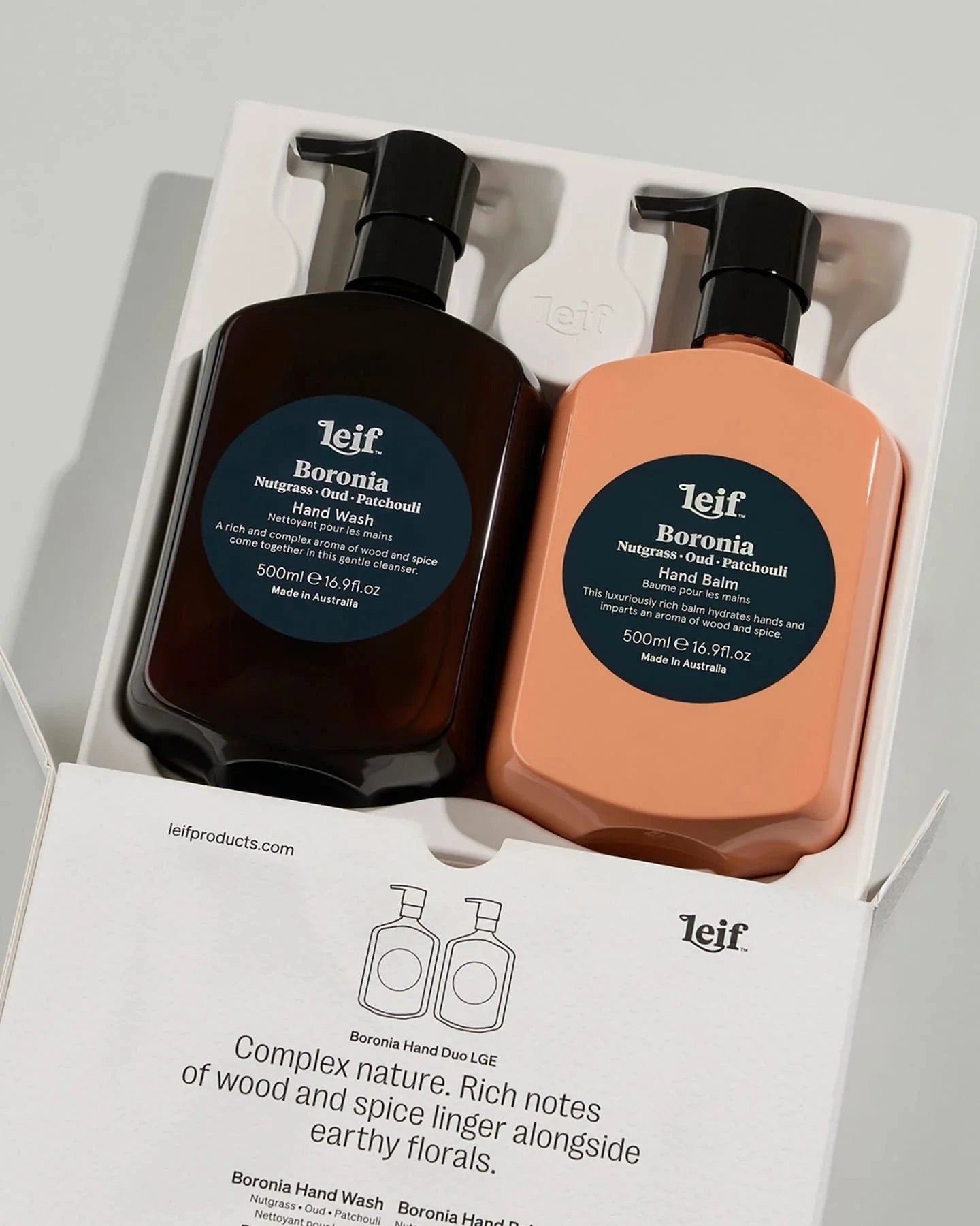 Leif Face/Body Boronia Hand Duo - LGE