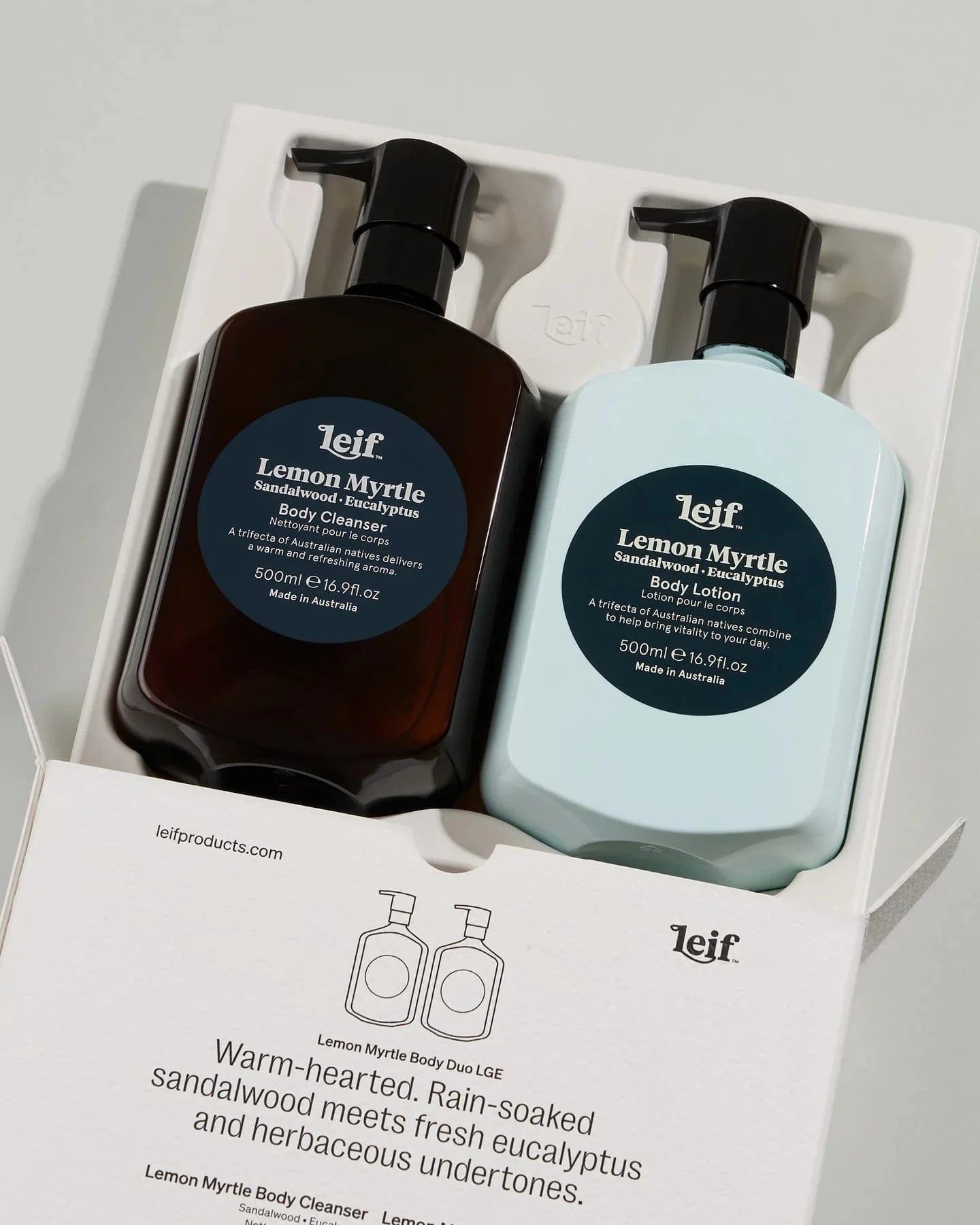 Leif Face/Body Lemon Myrtle Body Duo - LGE