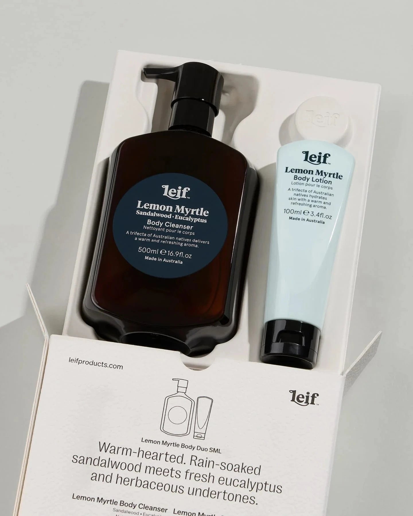 Leif Face/Body Lemon Myrtle Body Duo - SML