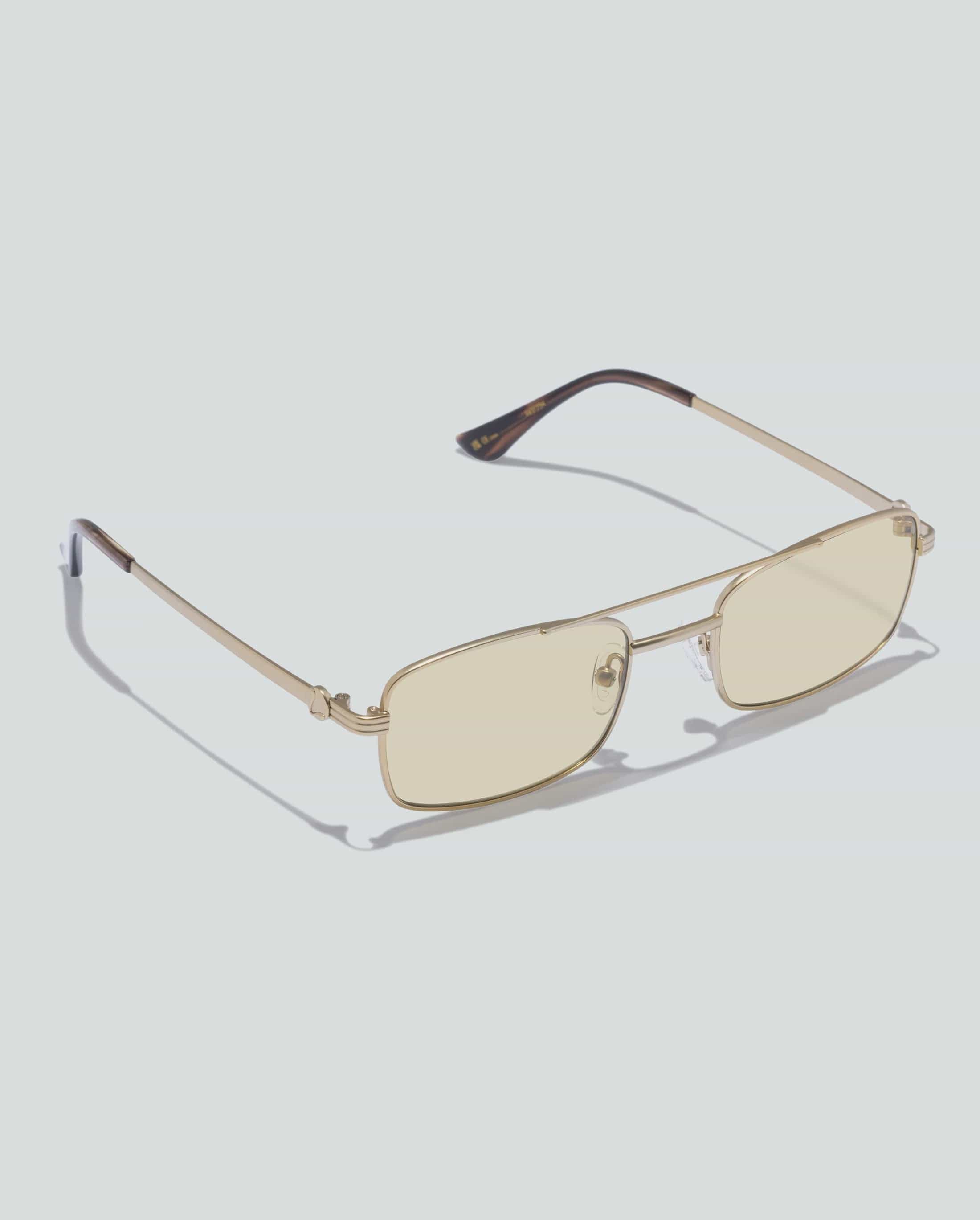 Luv Lou Sunglasses Luv Lou | The Rocky - Brushed Gold