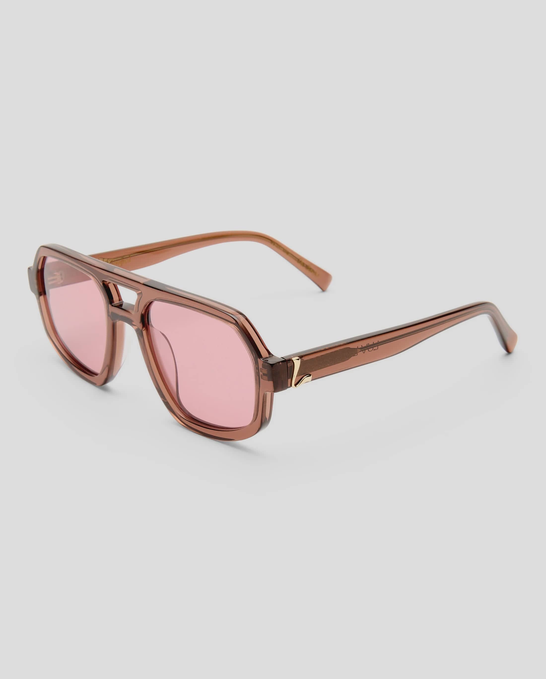 Luv Lou Sunglasses The Banks - Crystal Burgundy