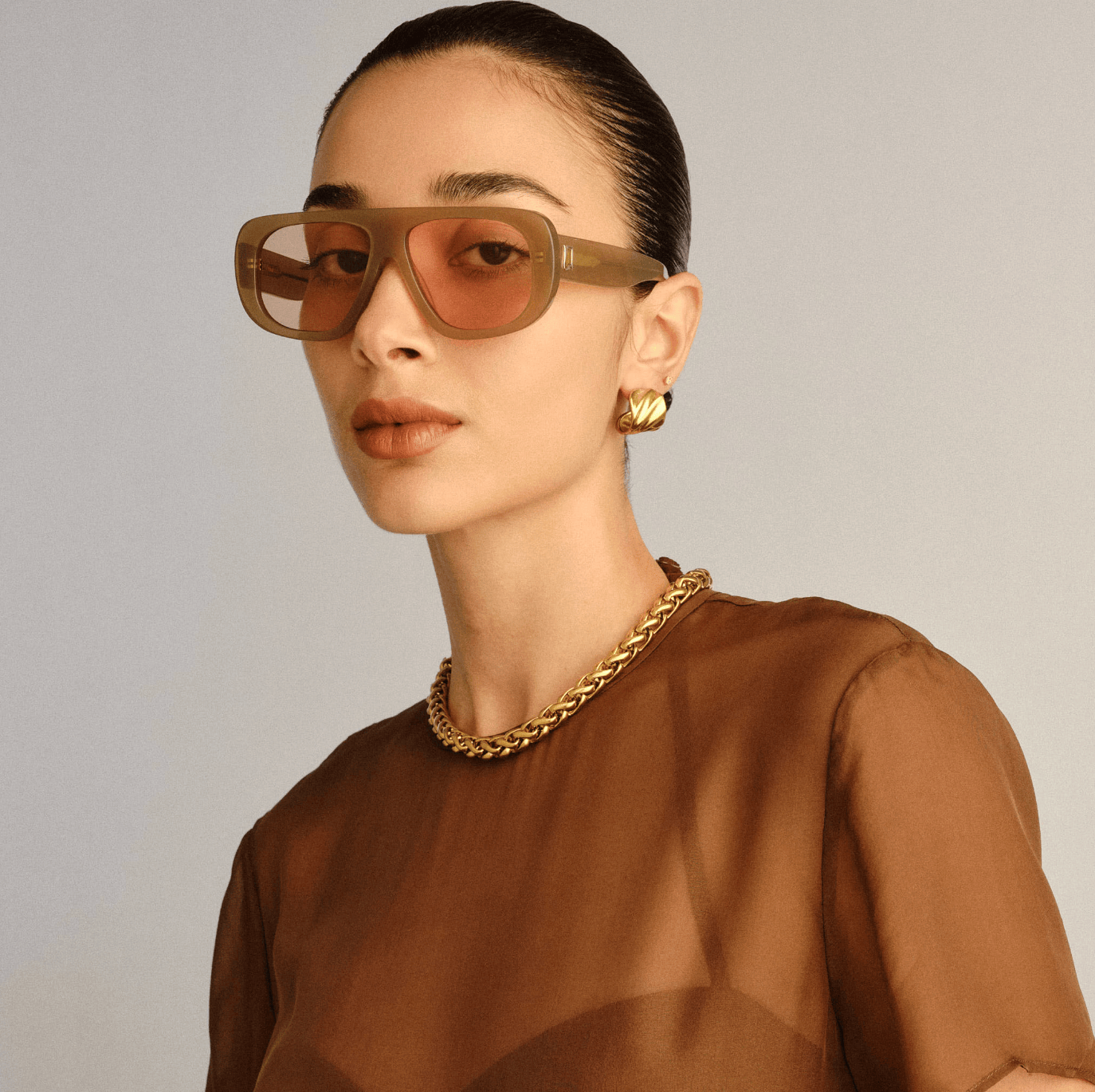 Luv Lou Sunglasses The Dionne - Clay