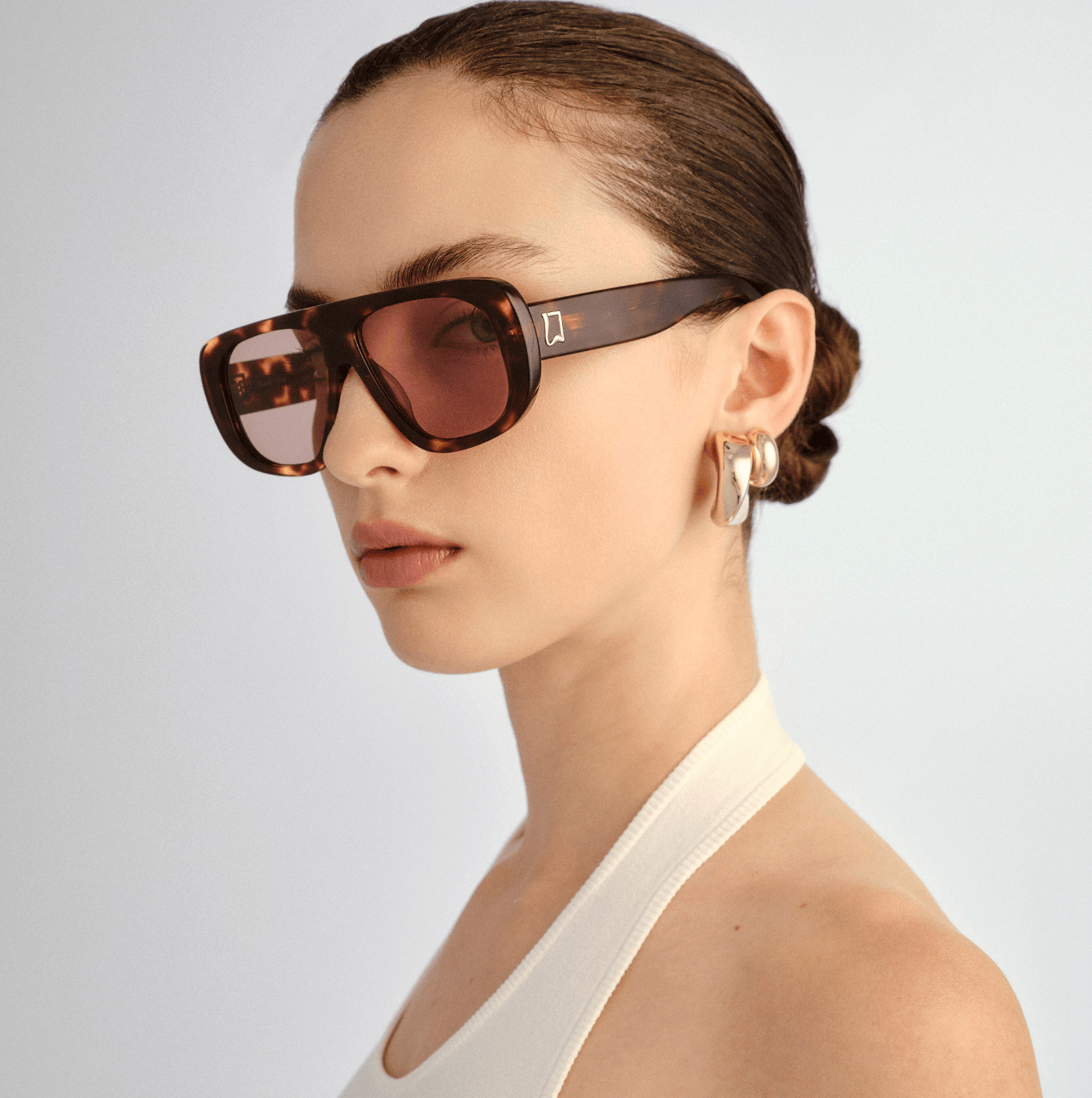 Luv Lou Sunglasses The Dionne - Crystal Tort