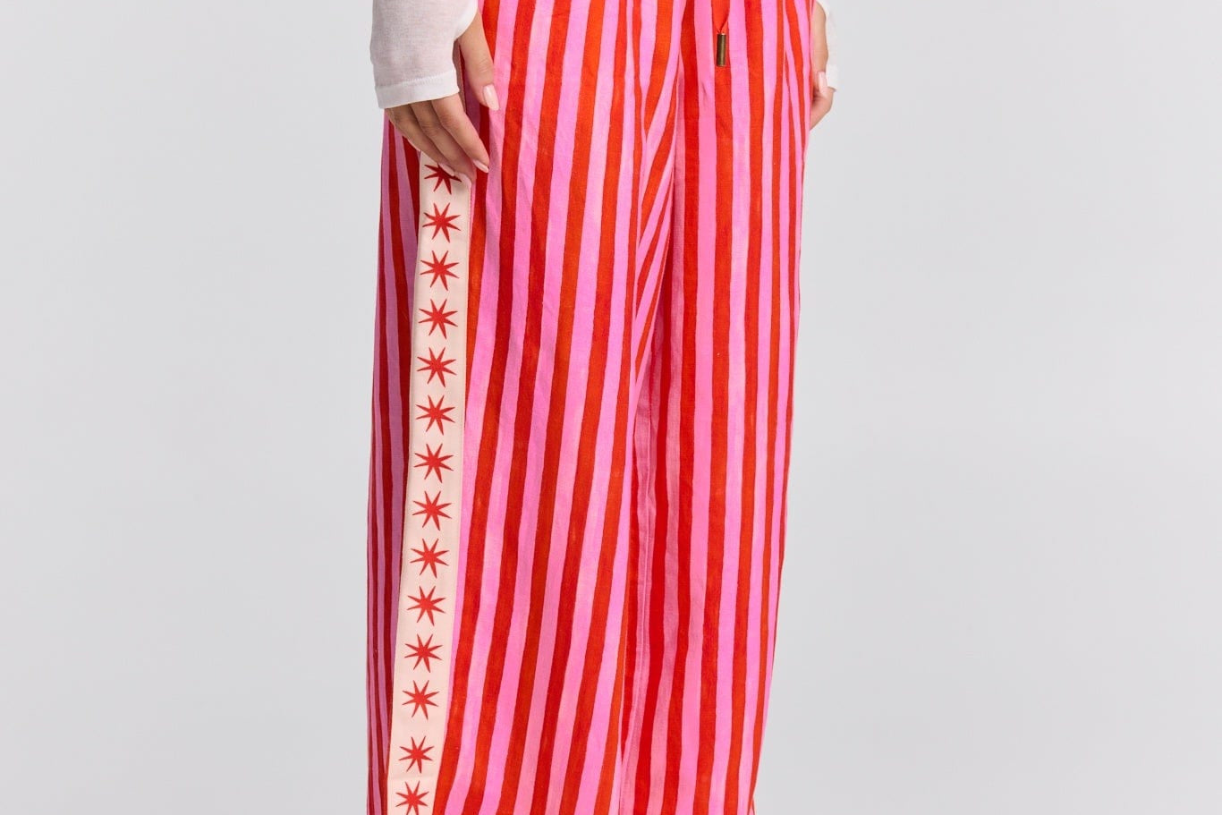 Maku Pants Cherry Ripe Straight Leg Pant - Cherry Ripe