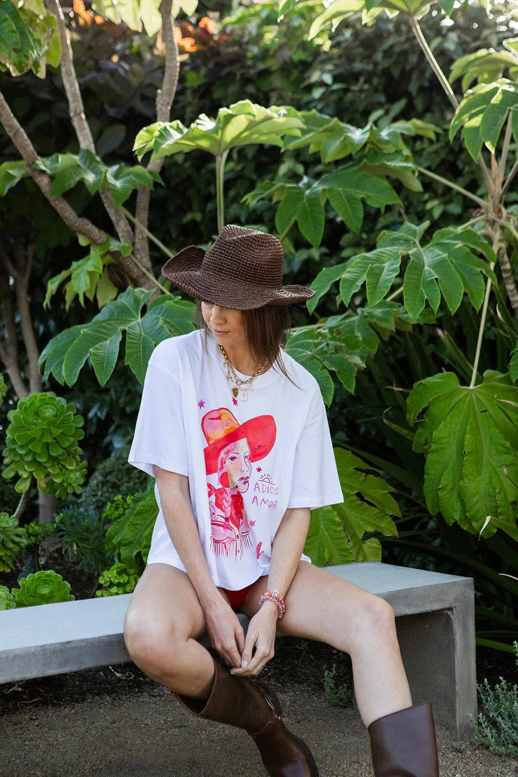Maku Tees Maku | Adios Amore Oversize Tee - White