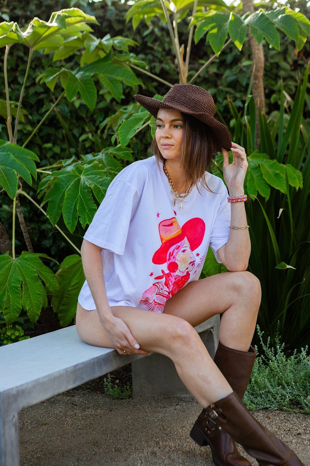 Maku Tees Maku | Adios Amore Oversize Tee - White